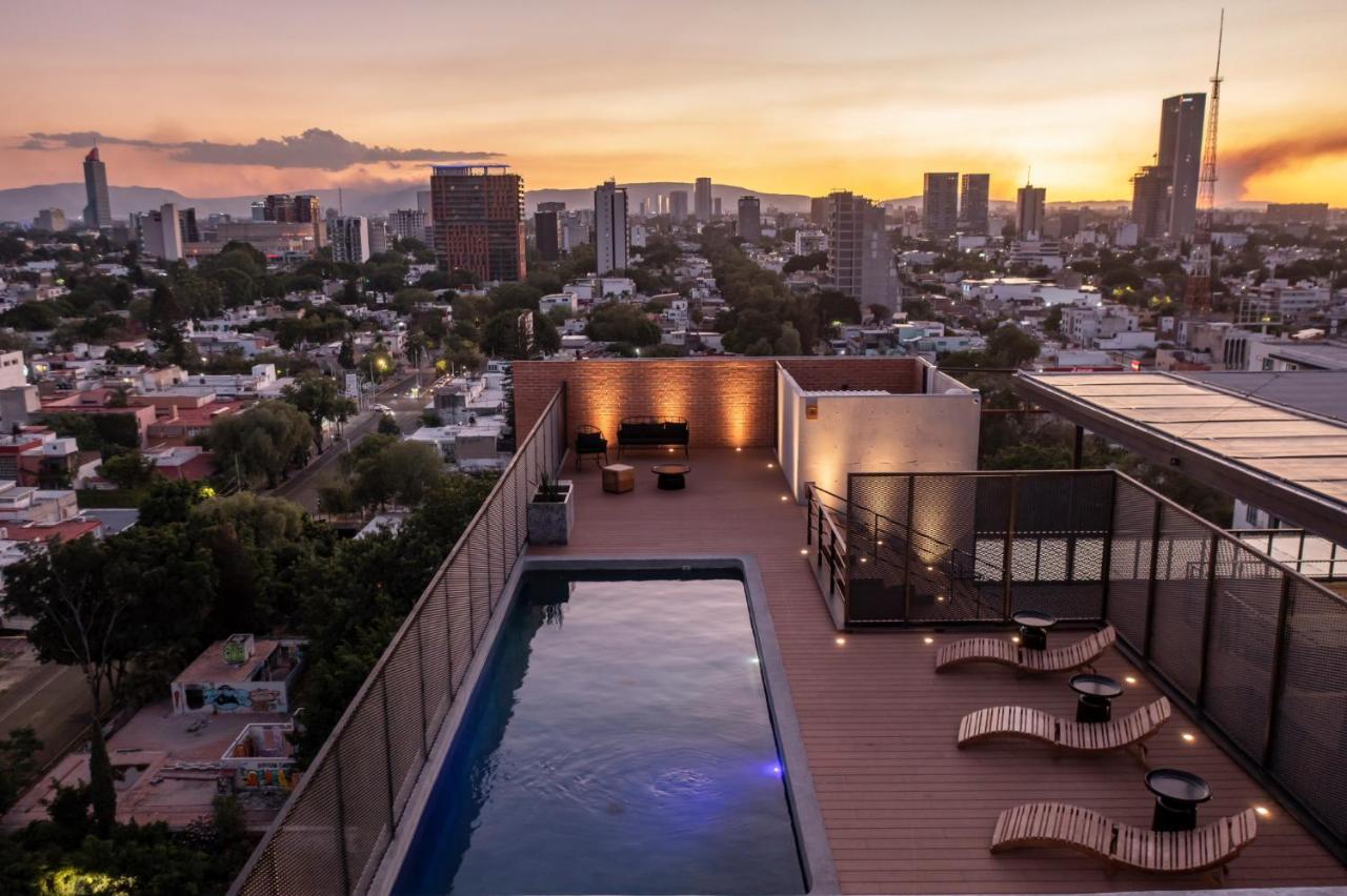 Galeria Flat Rooftop Pool Witgdl Гуадалахара Екстериор снимка